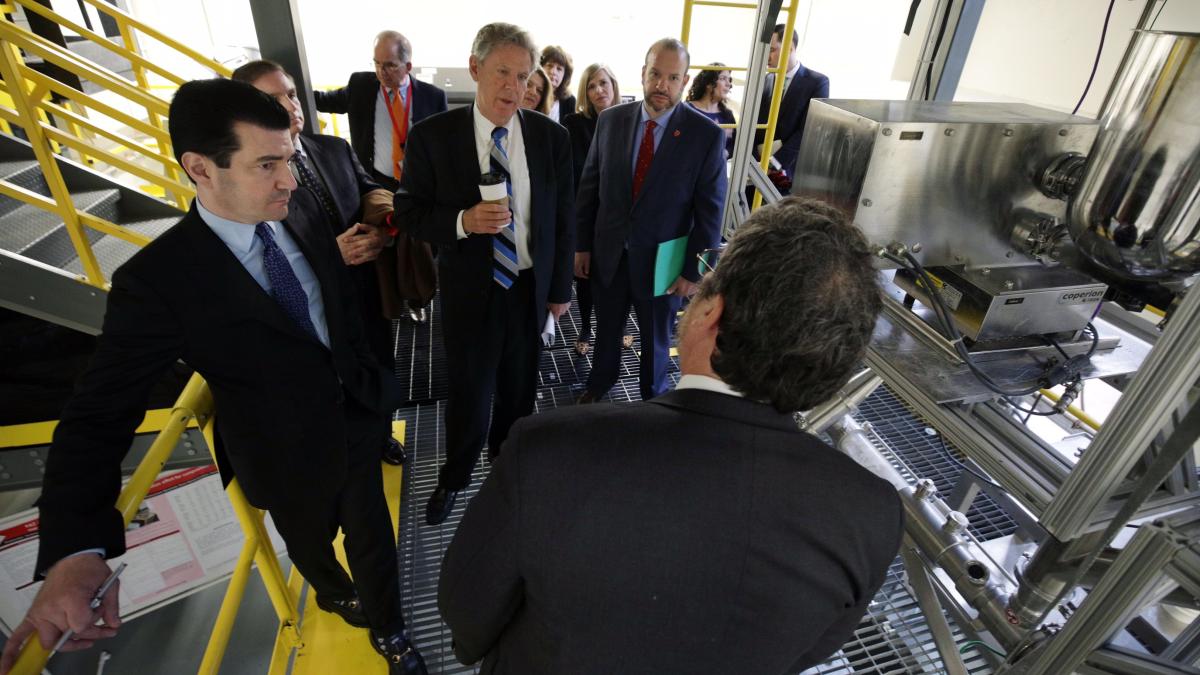 Representative Frank Pallone with constituents