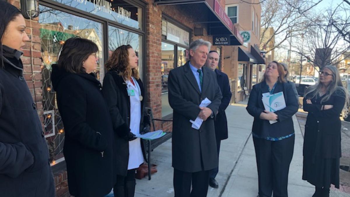 Representative Frank Pallone with constituents